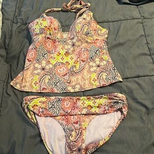 Victoria’s Secret paisley tankini.